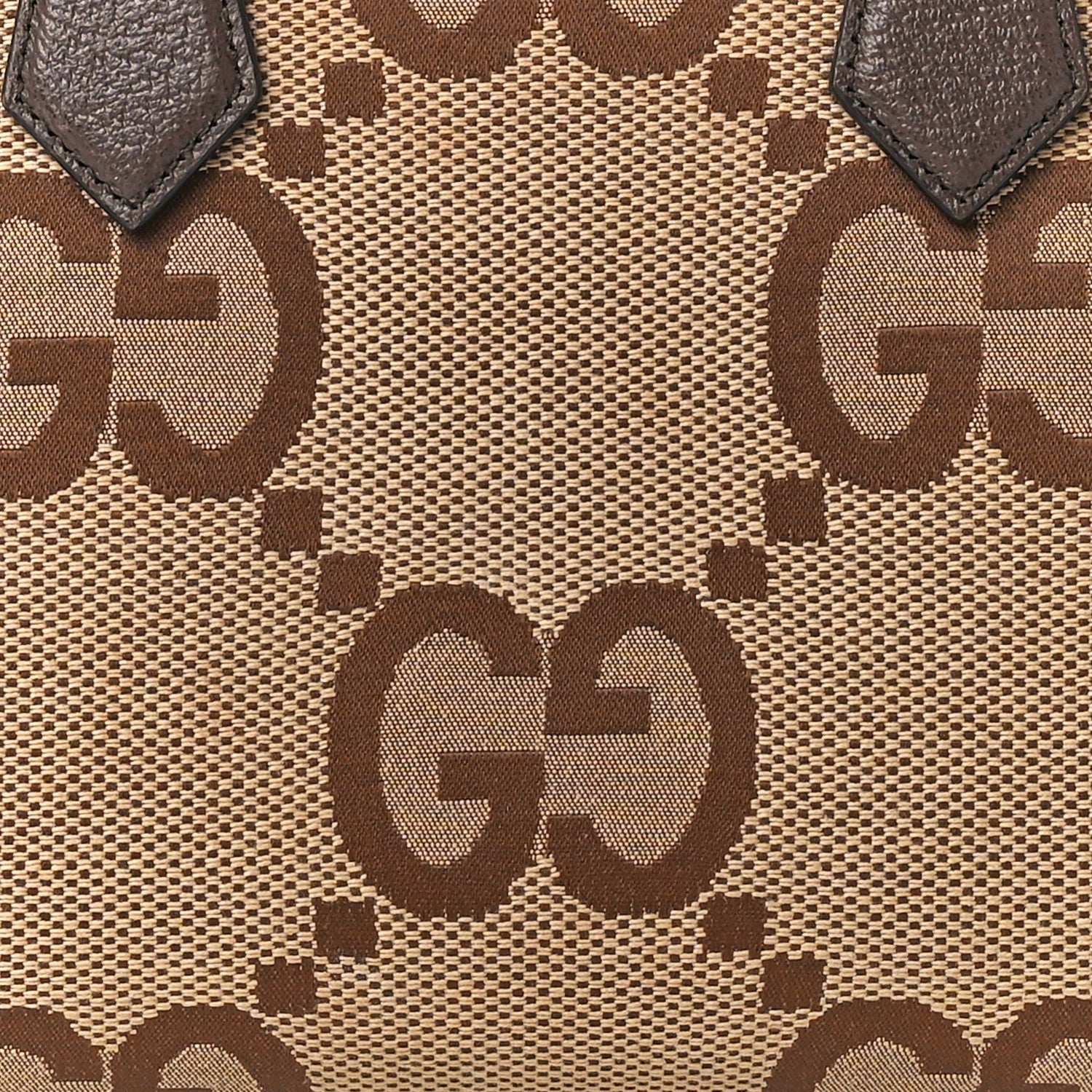 Gucci Monogram Jumbo GG Textured Dollar Calfskin Small Diana Tote Bag Camel Ebony New Acero Pomegranate Red 8 of 11