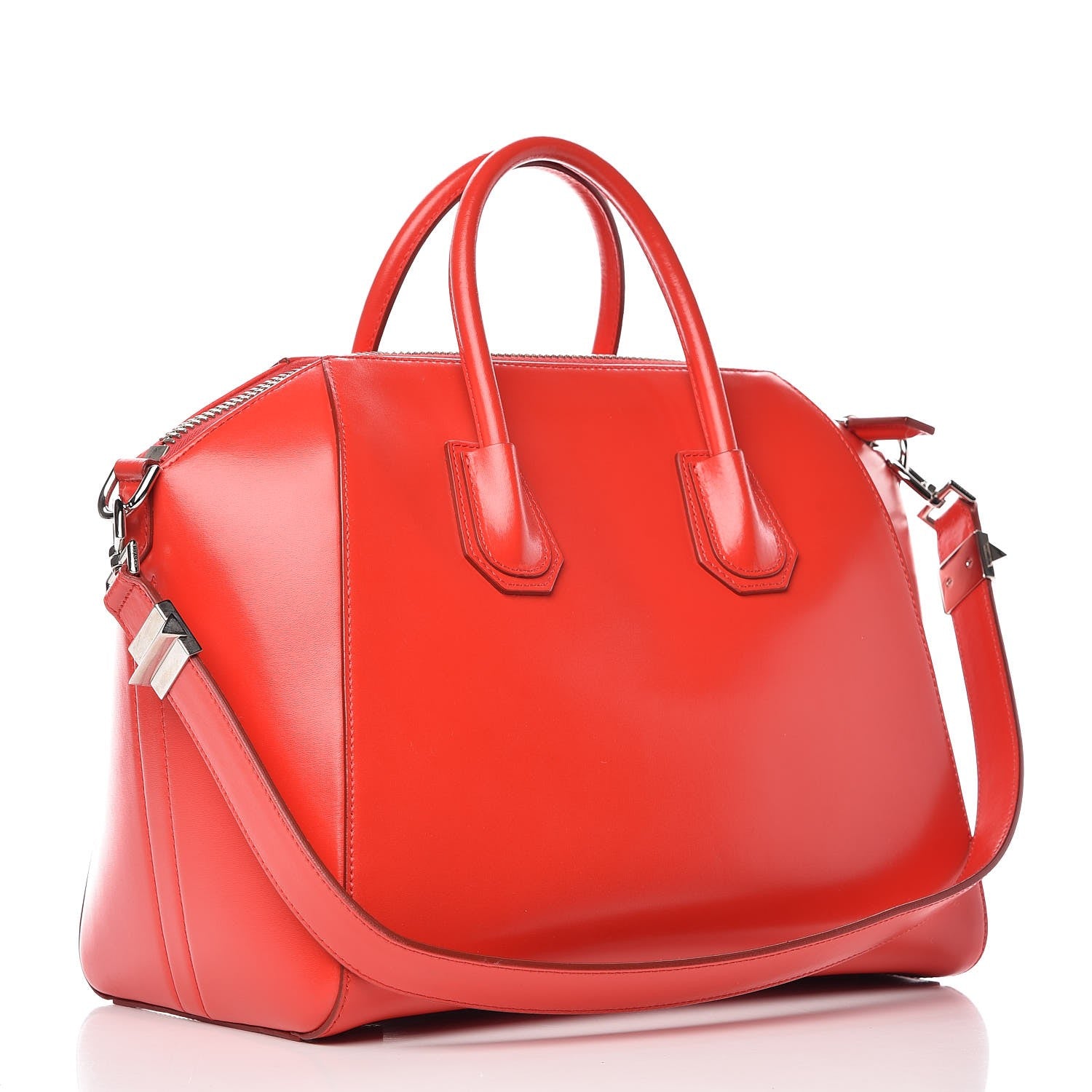Givenchy Shiny Lord Calfskin Medium Antigona Medium Red 3 of 7