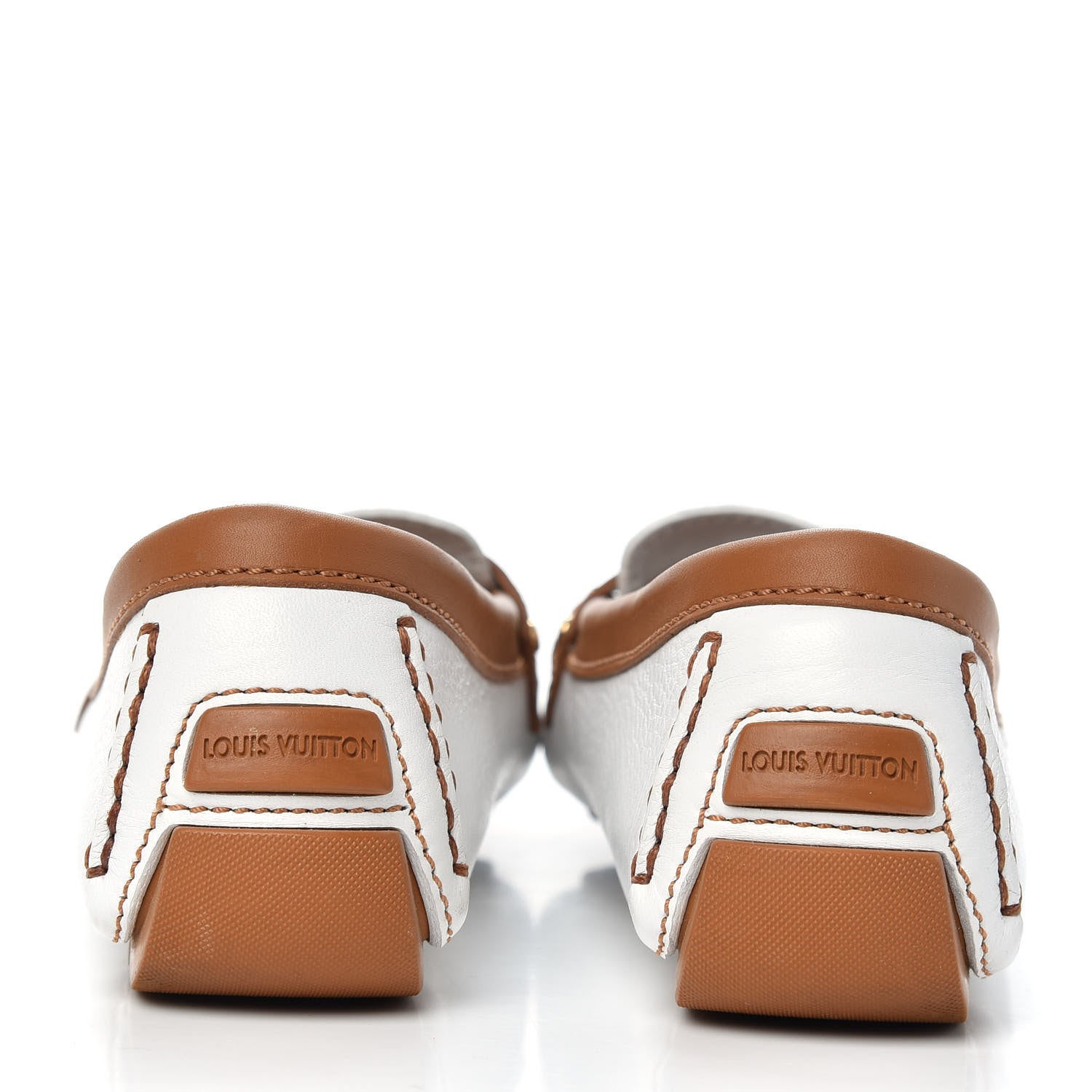 Louis Vuitton Calfskin Charm Moccasin Loafers 40 White 7 of 12
