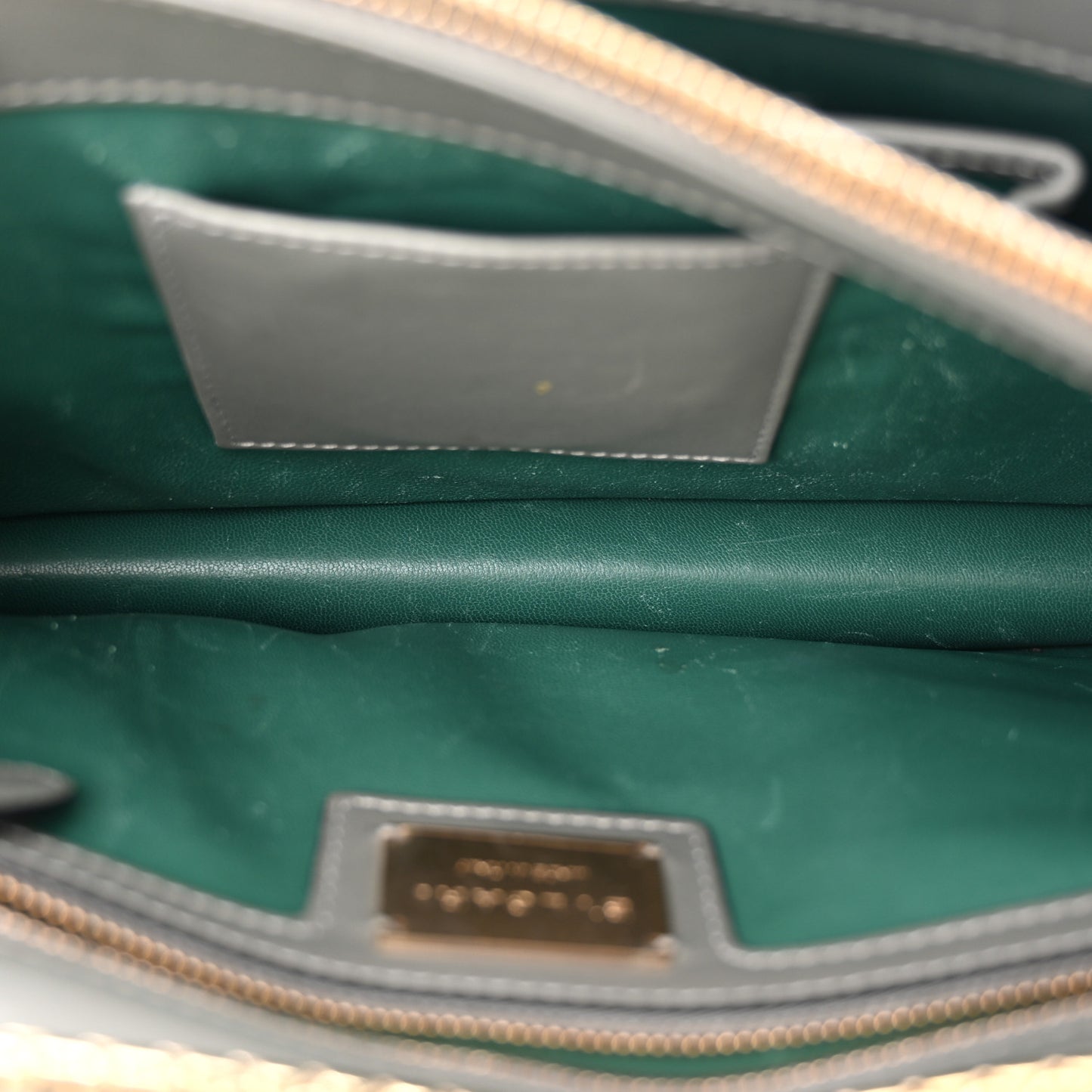 Calfskin Galuchat Serpenti Forever Shoulder Bag Grey