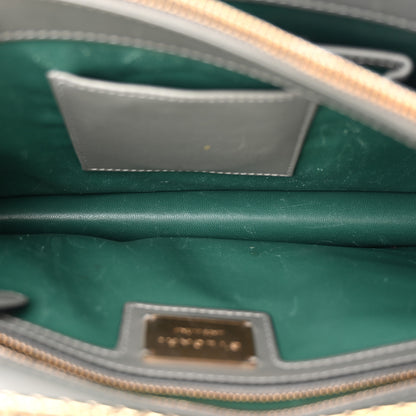 Bulgari Calfskin Galuchat Serpenti Forever Shoulder Bag Grey 6 of 16