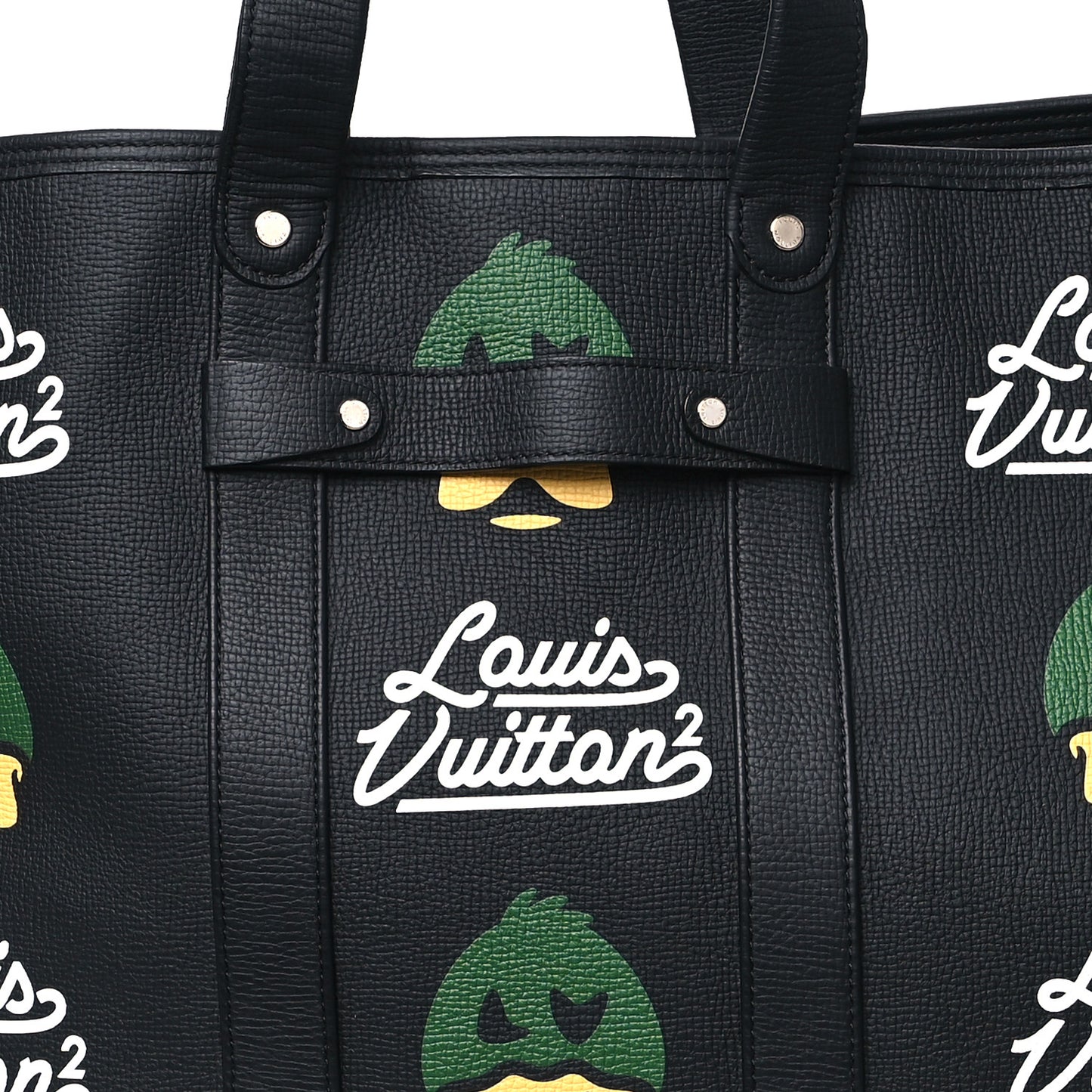 X NIGO Taurillon Duck Trolley Tote Black