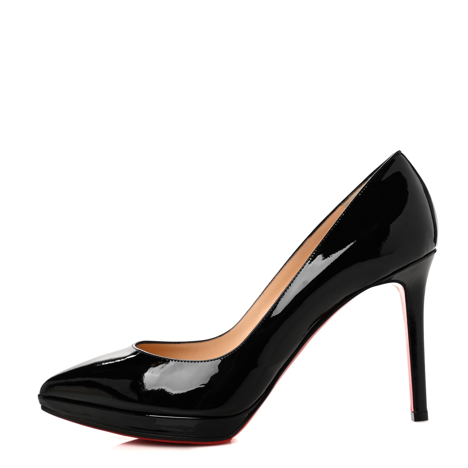 Christian Louboutin Patent Pigalle Plato 100 Pumps 40.5 Black 1 of 8