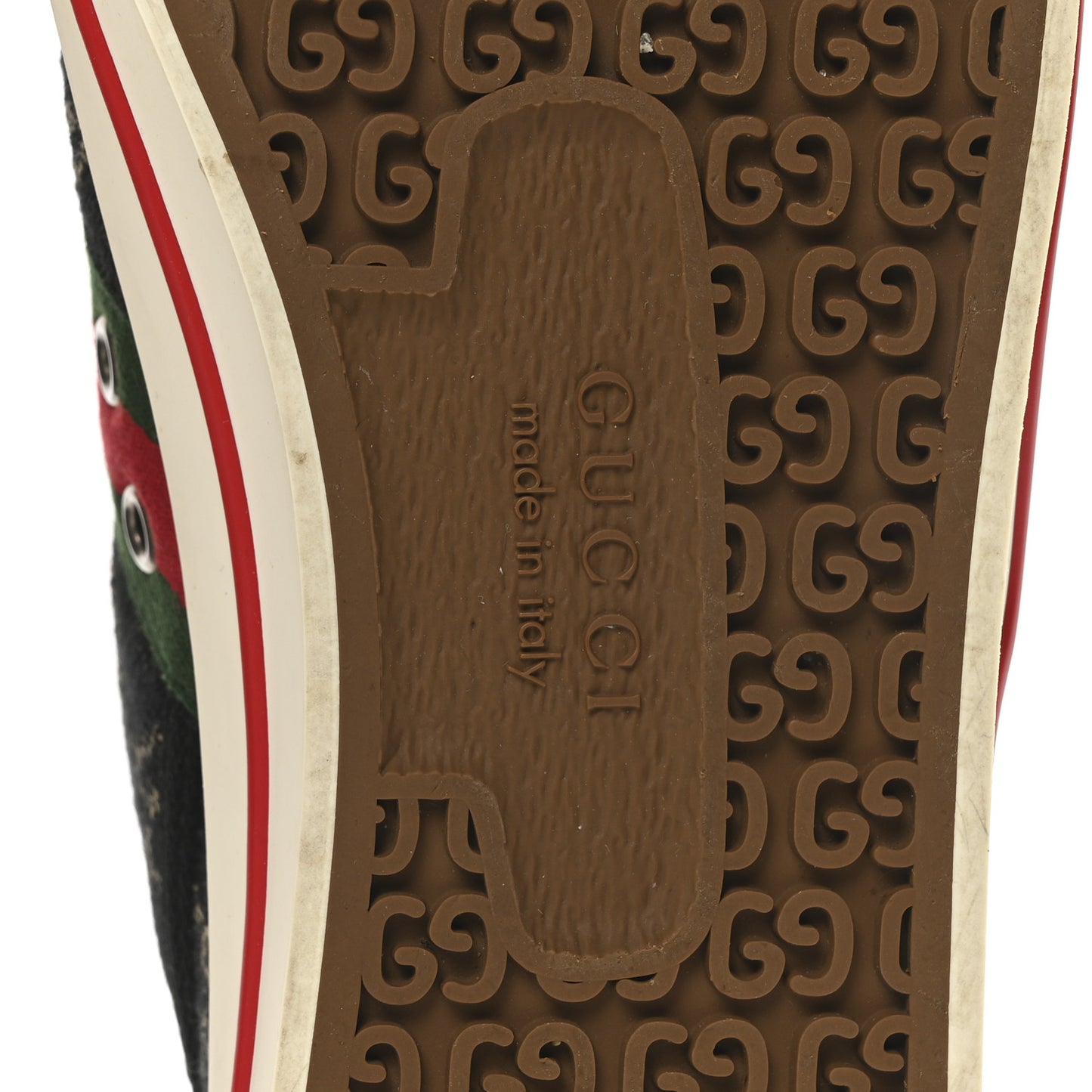New Denim GG Monogram Web Womens 1977 Tennis Sneakers 39 Black Ivory