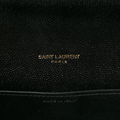 Saint Laurent Grain De Poudre Uptown Chain Wallet Black 6 of 9