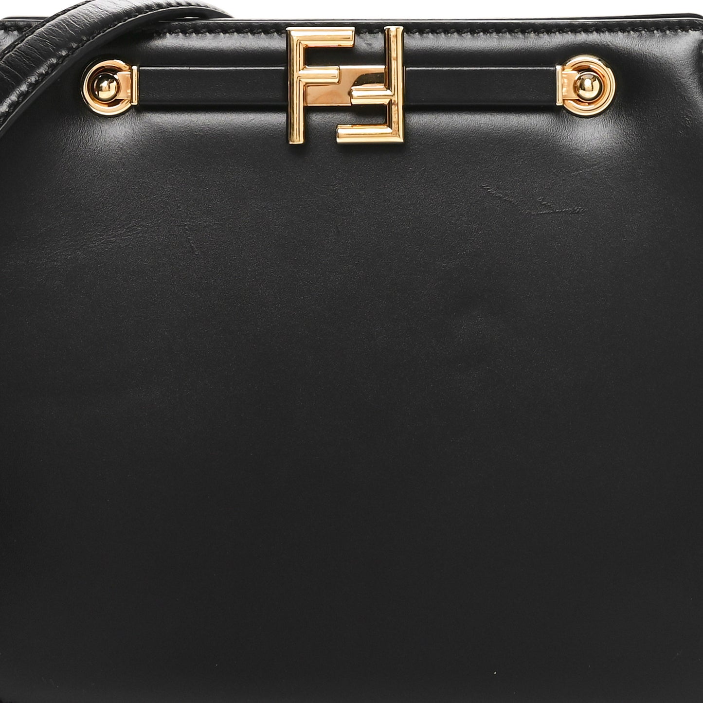 Vitello King Luxor Fendi Touch Shoulder Bag Black