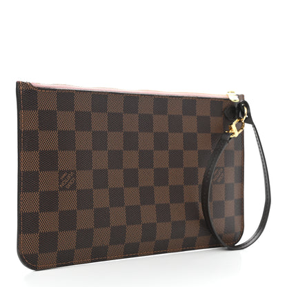 Louis Vuitton Damier Ebene Neverfull MM GM Pochette Rose Ballerine 3 of 7