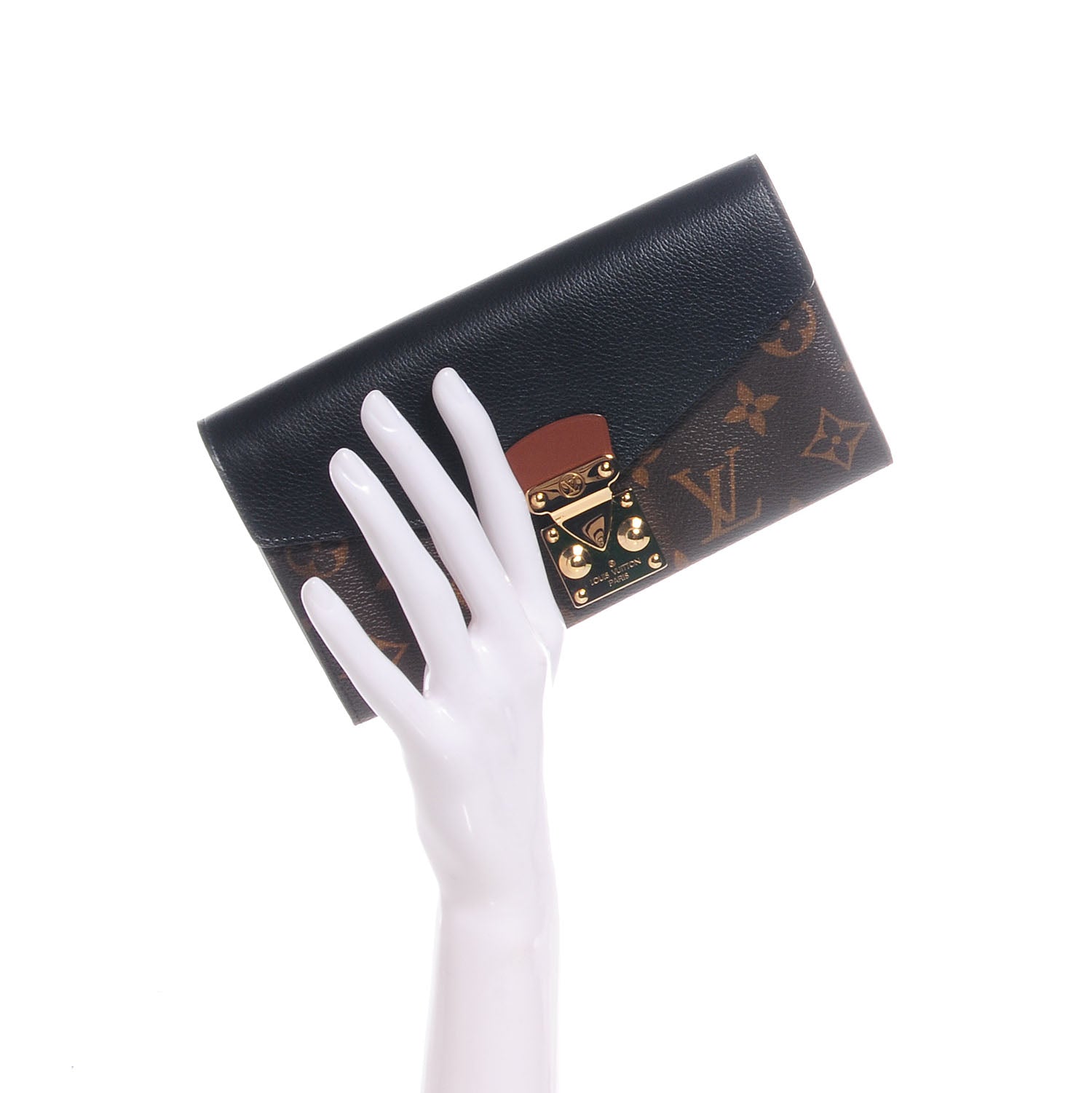 Louis Vuitton Monogram Pallas Wallet Black 2 of 8