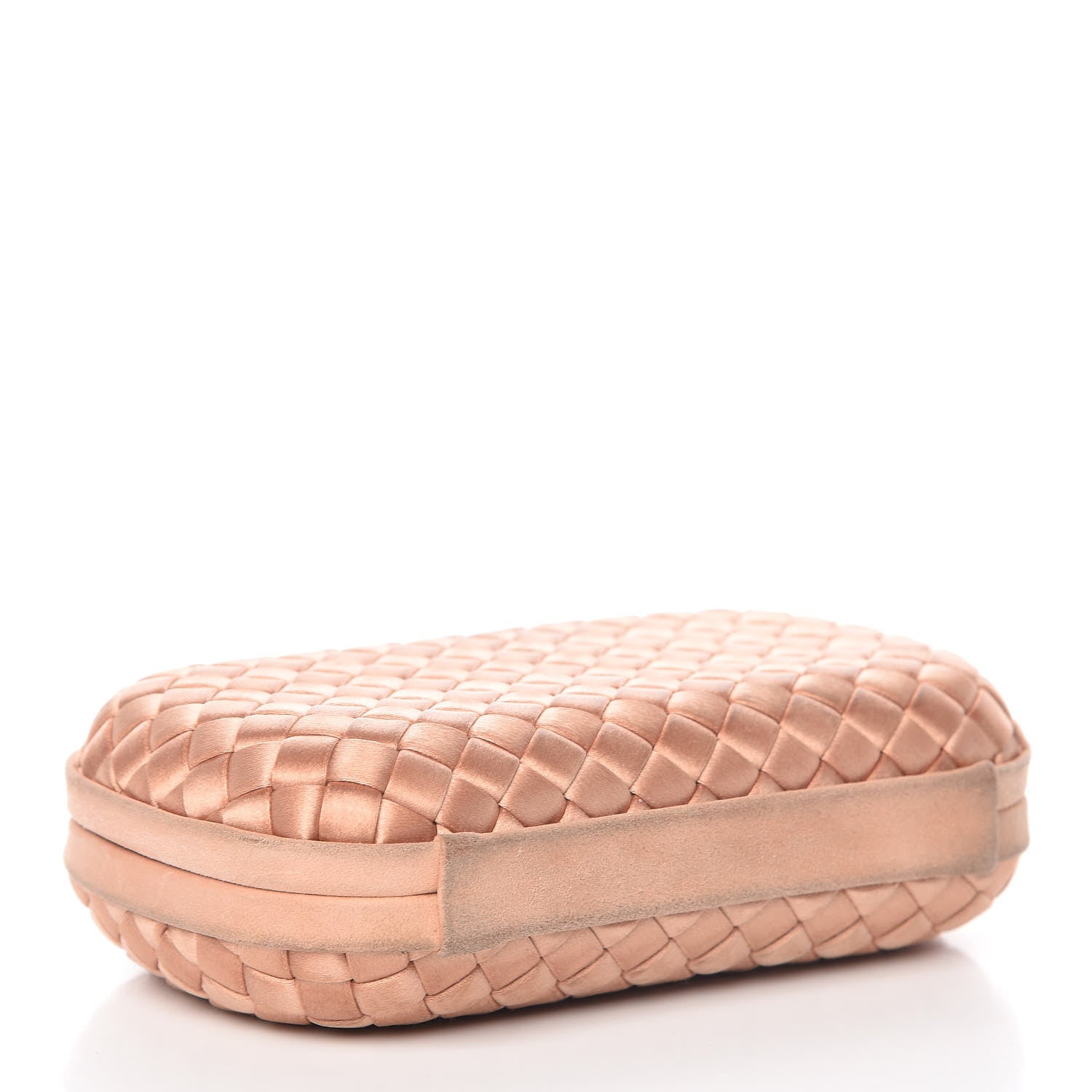 Bottega Veneta Satin Intrecciato Impero Knot Clutch Dahlia 4 of 12