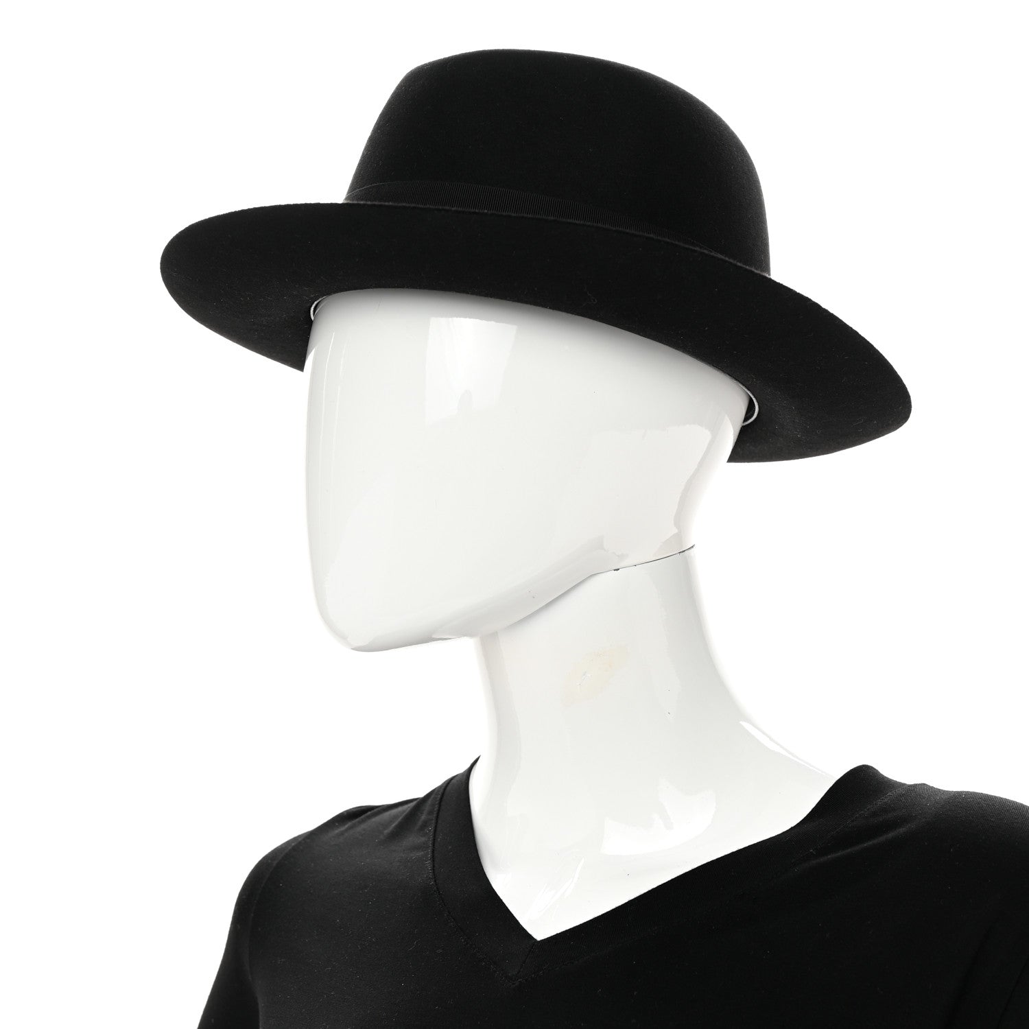 Hermes Rabbit Felt Hat 56 Black 2 of 10