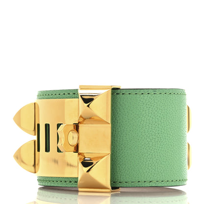 Hermes Chevre Chamkila Collier de Chien CDC Bracelet T2 Vert Comics 3 of 6