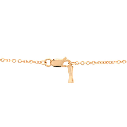 Tiffany 18K Rose Gold Diamond X Closed Circle Pendant Necklace 4 of 6