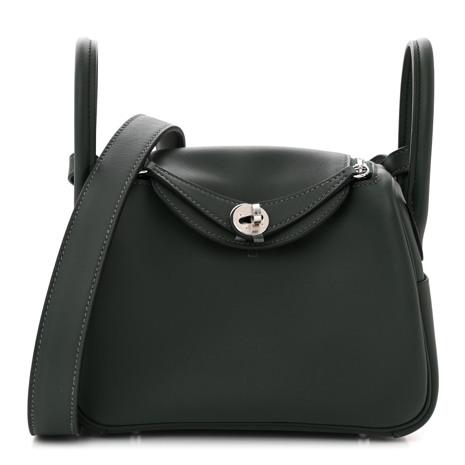 Hermes Swift Verso Mini Lindy 20 Vert Fonce Vert Vertigo 1 of 11