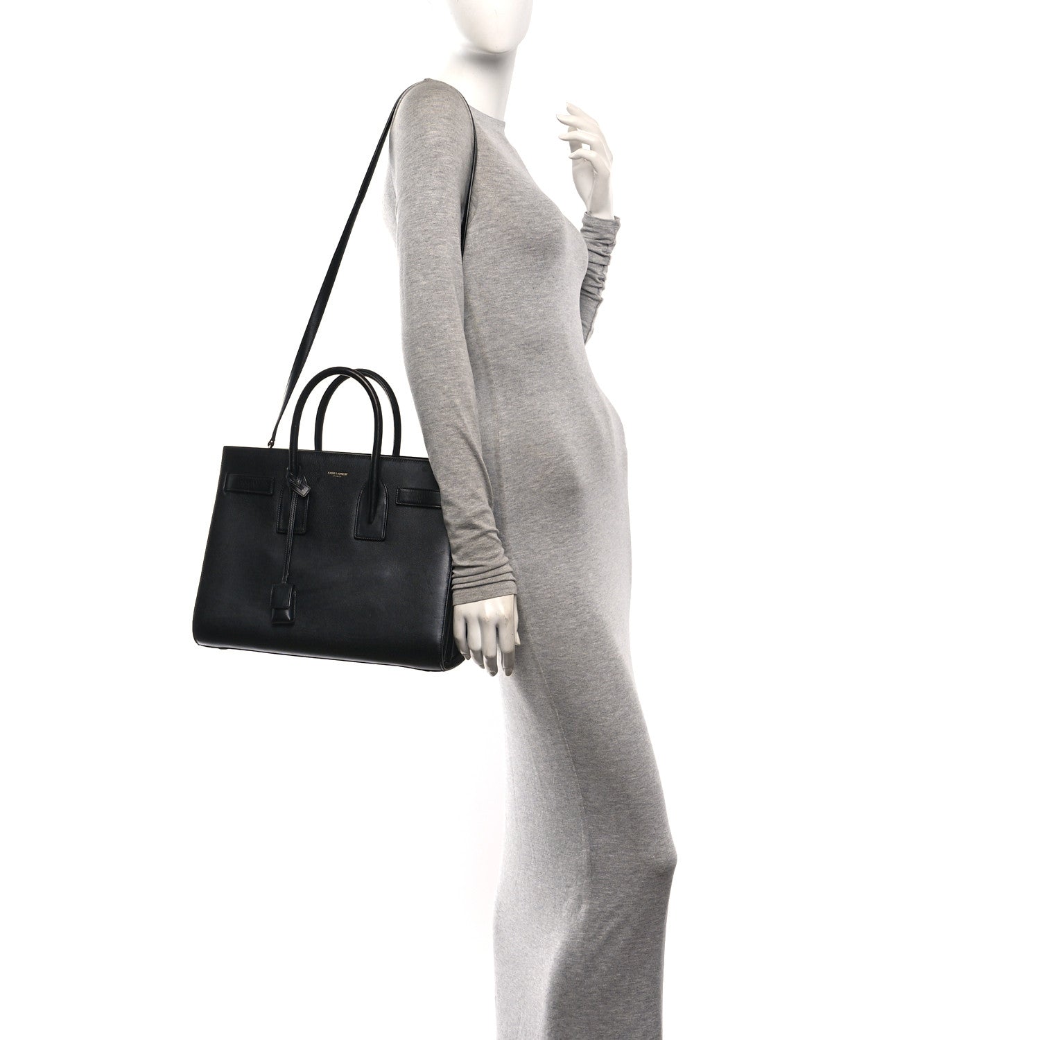 Saint Laurent Calfskin Small Sac De Jour Black 2 of 9