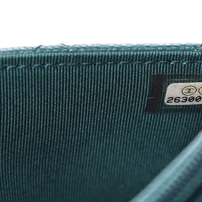 Chanel Caviar Quilted Wallet On Chain WOC Dark Turquoise 7 of 11