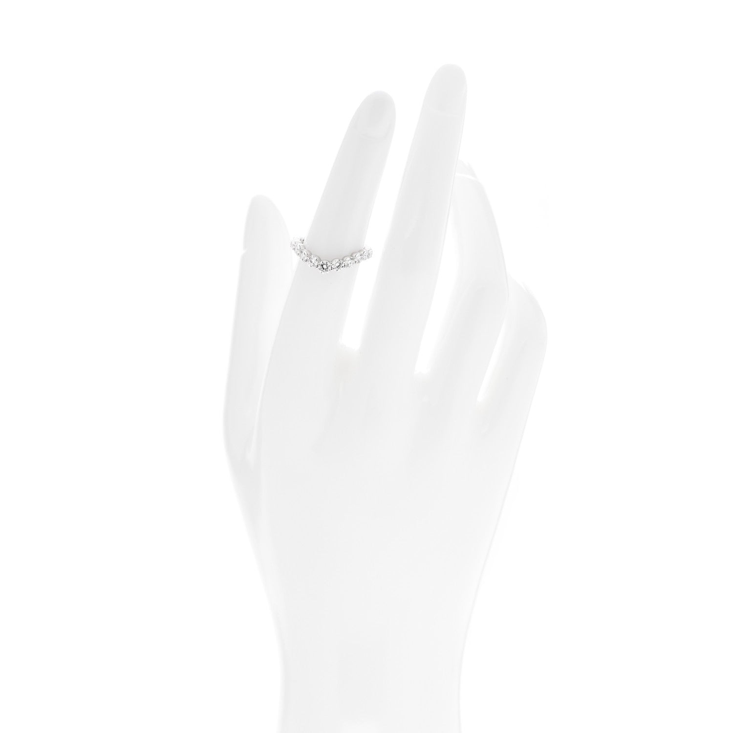 Harry Winston Platinum Diamond Truly Wedding Band Ring 50 5.5 2 of 5