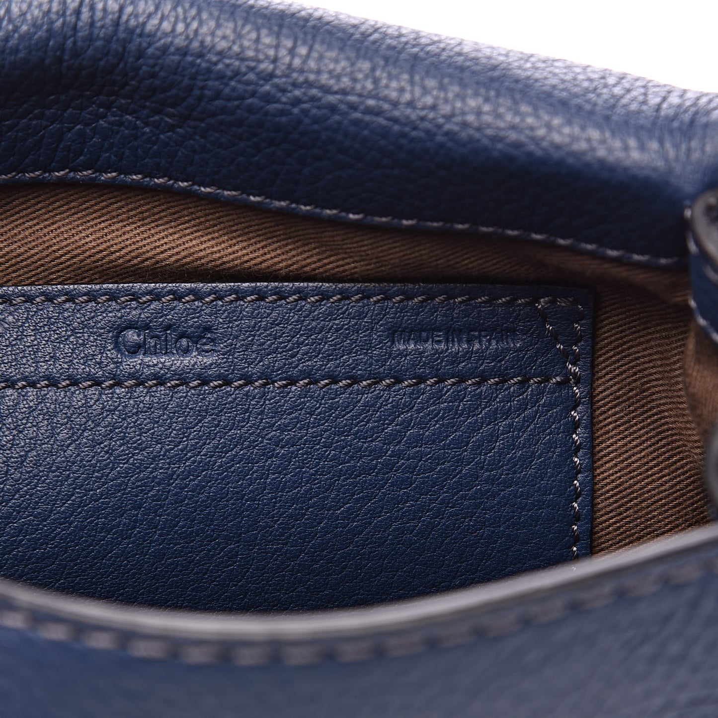 Calfskin Mini Marcie Round Crossbody Bag Royal Navy