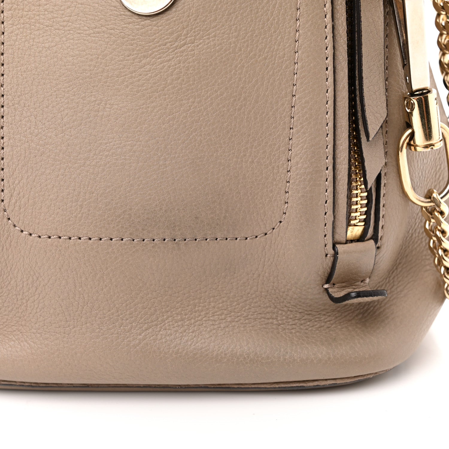 Chloe Suede Calfskin Mini Faye Backpack Motty Grey 11 of 16