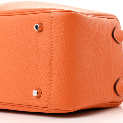 Hermes Taurillon Clemence Mini Lindy 20 Feu 10 of 10