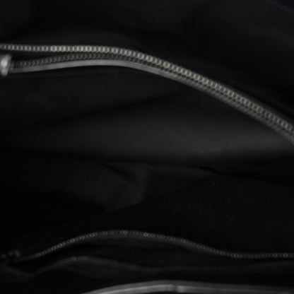 Saint Laurent Calfskin Y Quilted Monogram Monochrome Large Loulou Chain Satchel Black 6 of 12