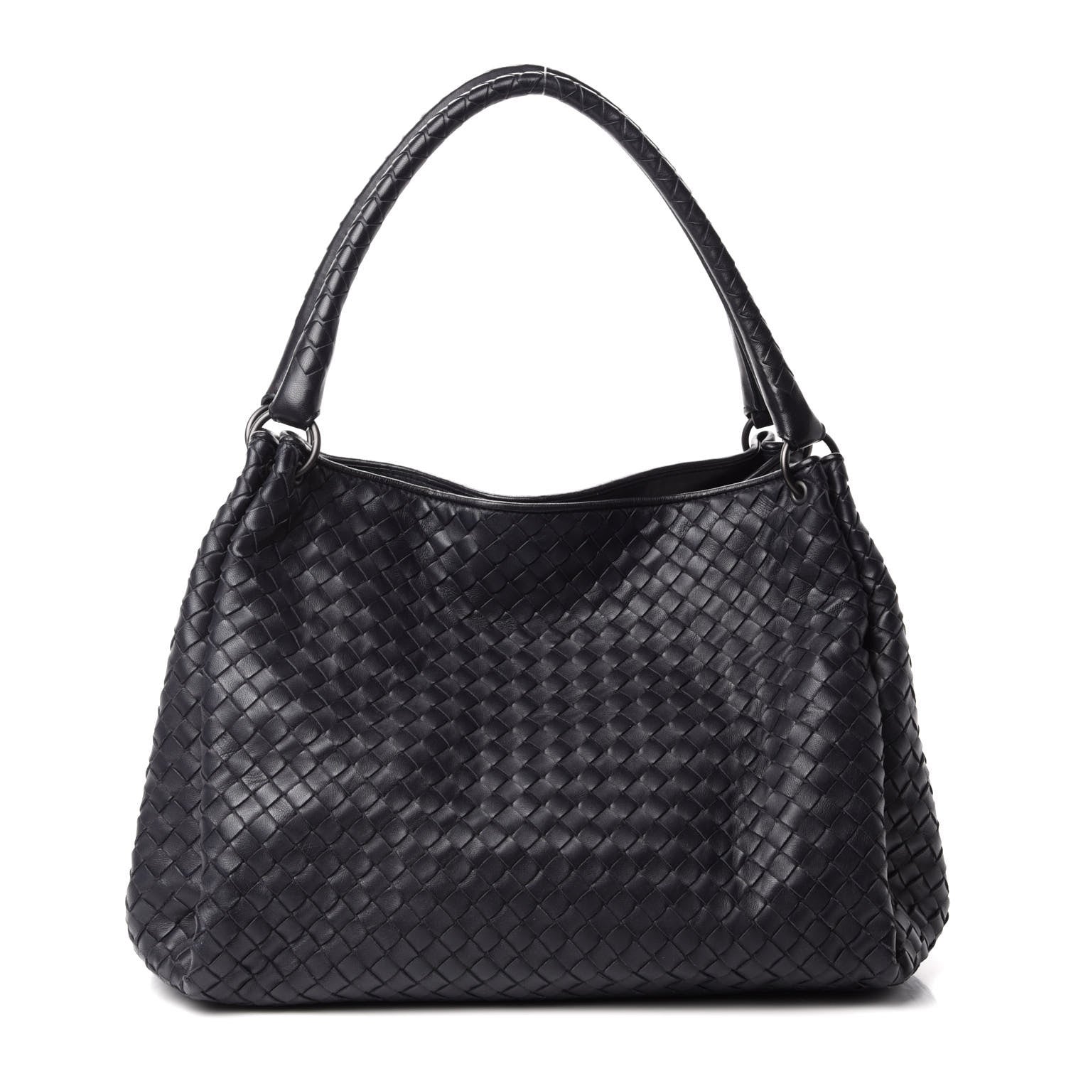 Bottega Veneta Nappa Intrecciato Shoulder Black 1 of 12