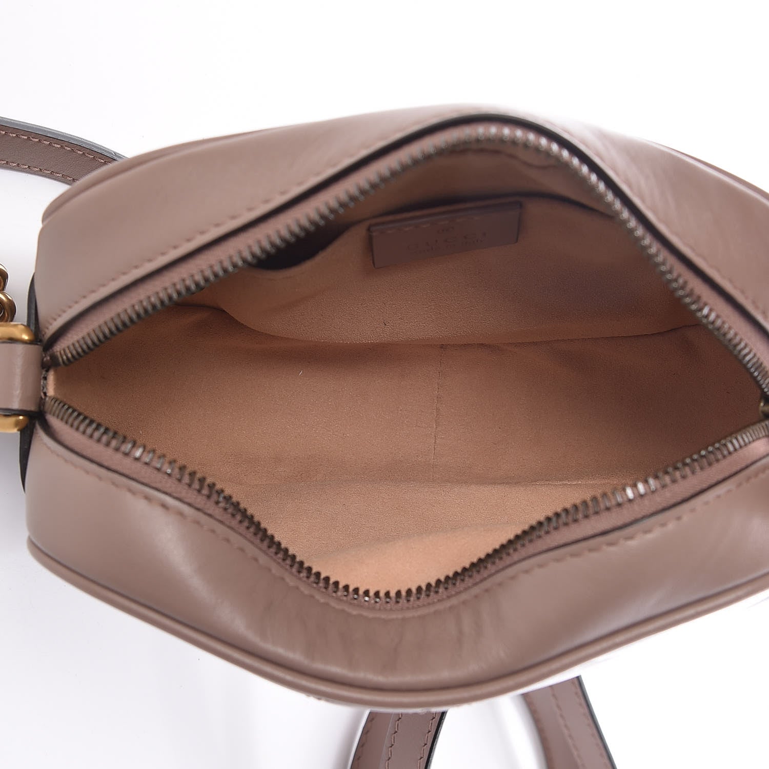 Gucci Calfskin Matelasse Mini GG Marmont Chain Shoulder Bag Nude 5 of 13