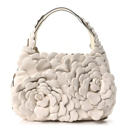 Valentino Garavani Nappa Atelier 03 Rose Edition Small Hobo White 1 of 10