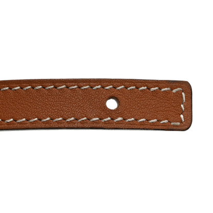 Hermes Swift Epsom 13mm Romance Belt 75 Gold Bleu Paon 5 of 9
