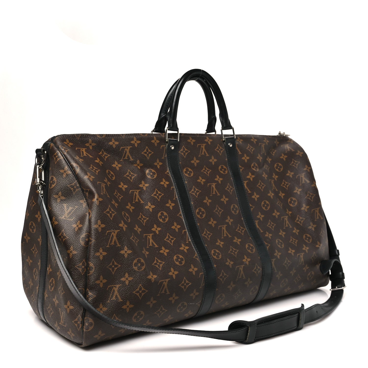 Louis Vuitton Monogram Macassar Keepall Bandouliere 55 2 of 9