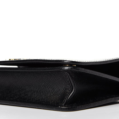 Prada Saffiano Lux Crossbody Bag Black 8 of 9