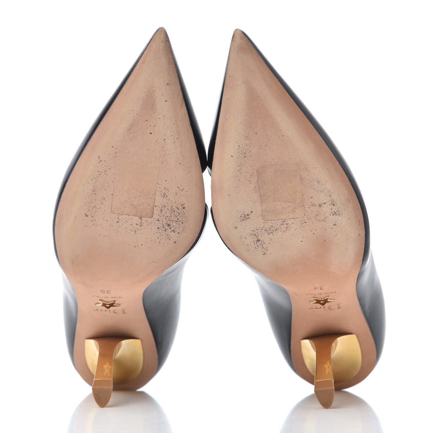 Calfskin D-Sculpture Pumps 36 Black