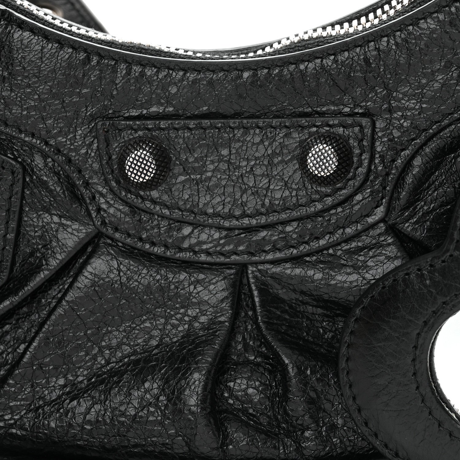 Balenciaga Agneau Arena Le Cagole Shoulder Bag XS Black 8 of 10