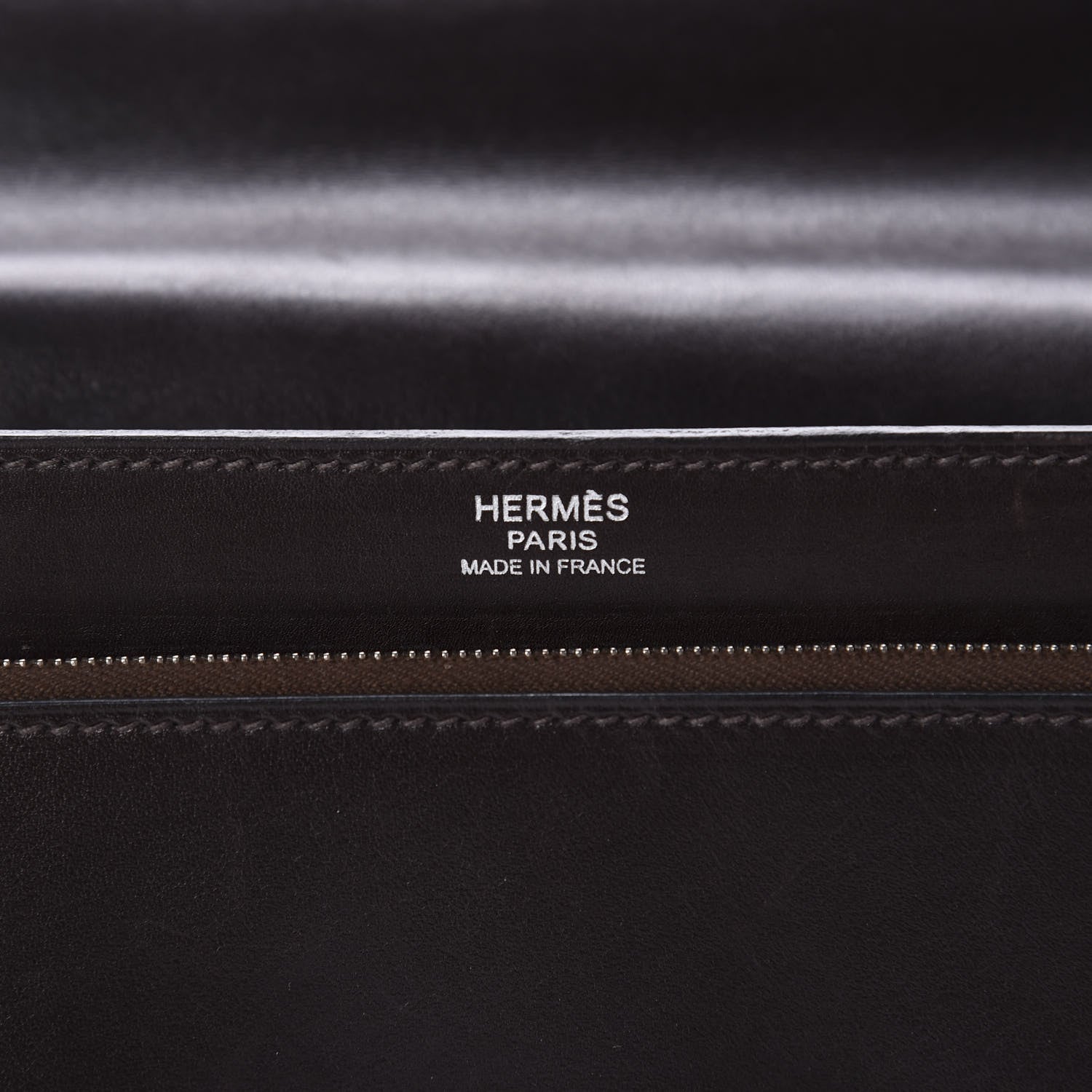 Hermes Box Jet Pochette Clutch Chocolate 9 of 10