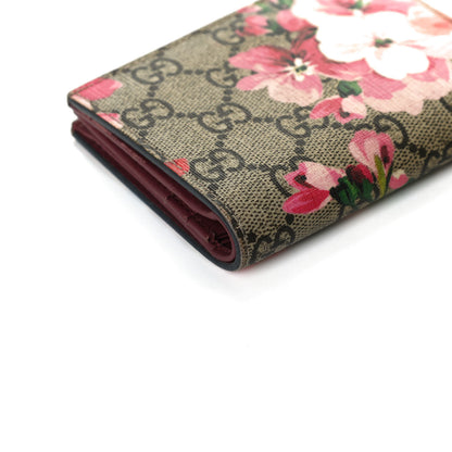 Gucci GG Supreme Monogram Blooms Card Case Beige Multicolor Dry Rose 7 of 11