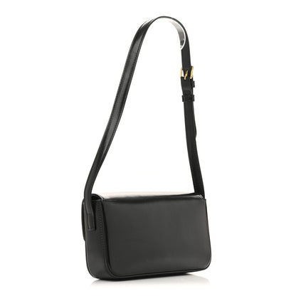 Celine Shiny Calfskin Triomphe Shoulder Bag Black 3 of 12