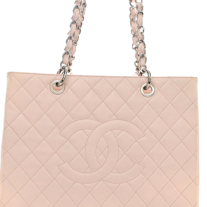 Chanel Caviar Quilted Grand Shopping Tote GST Light Pink 8 of 11