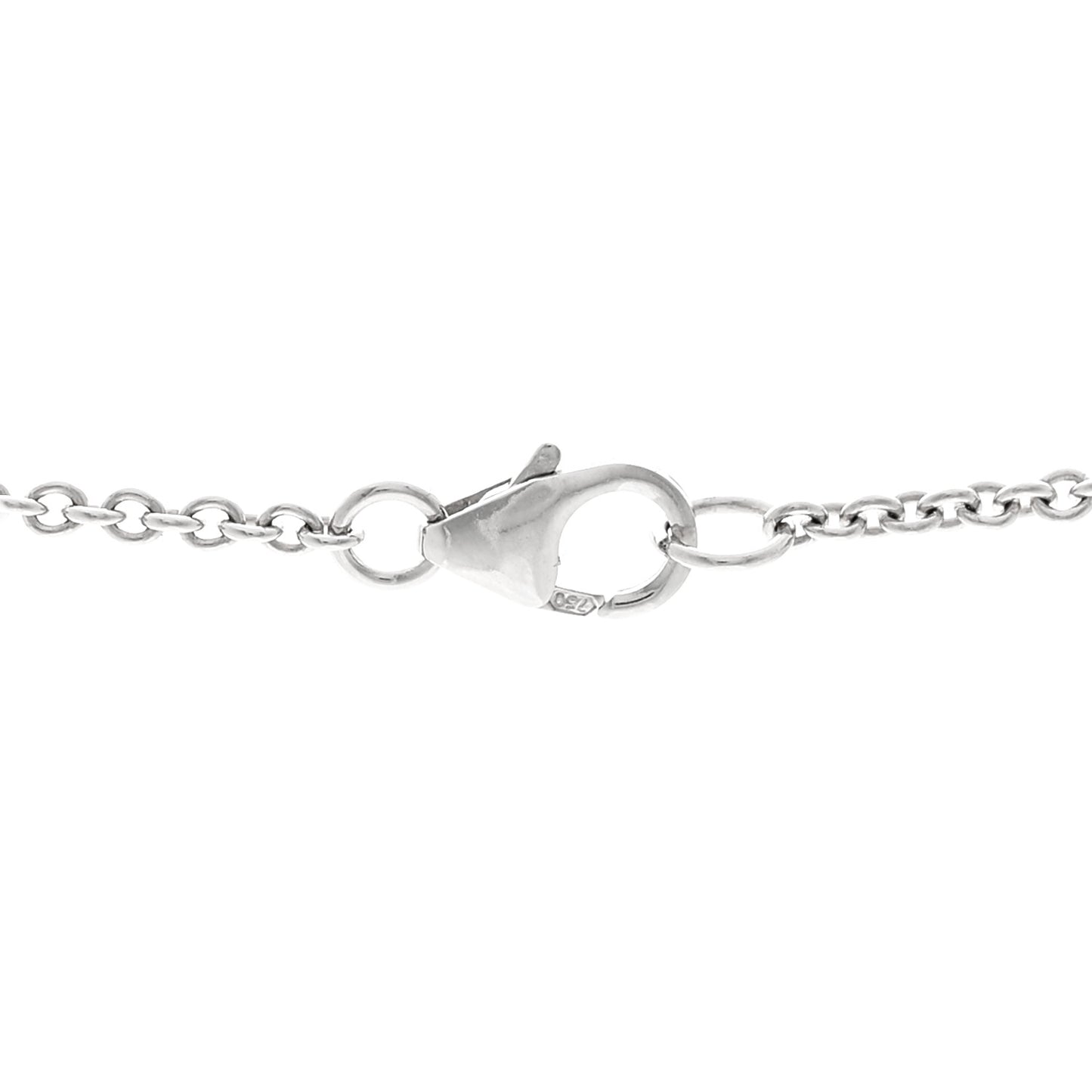 18K White Gold Diamond Akoya Cultured Pearl Petit Soleil Drop Pendant Necklace