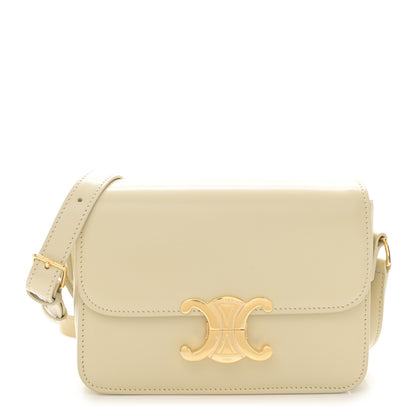 Celine Shiny Calfskin Teen Triomphe Limestone 1 of 10