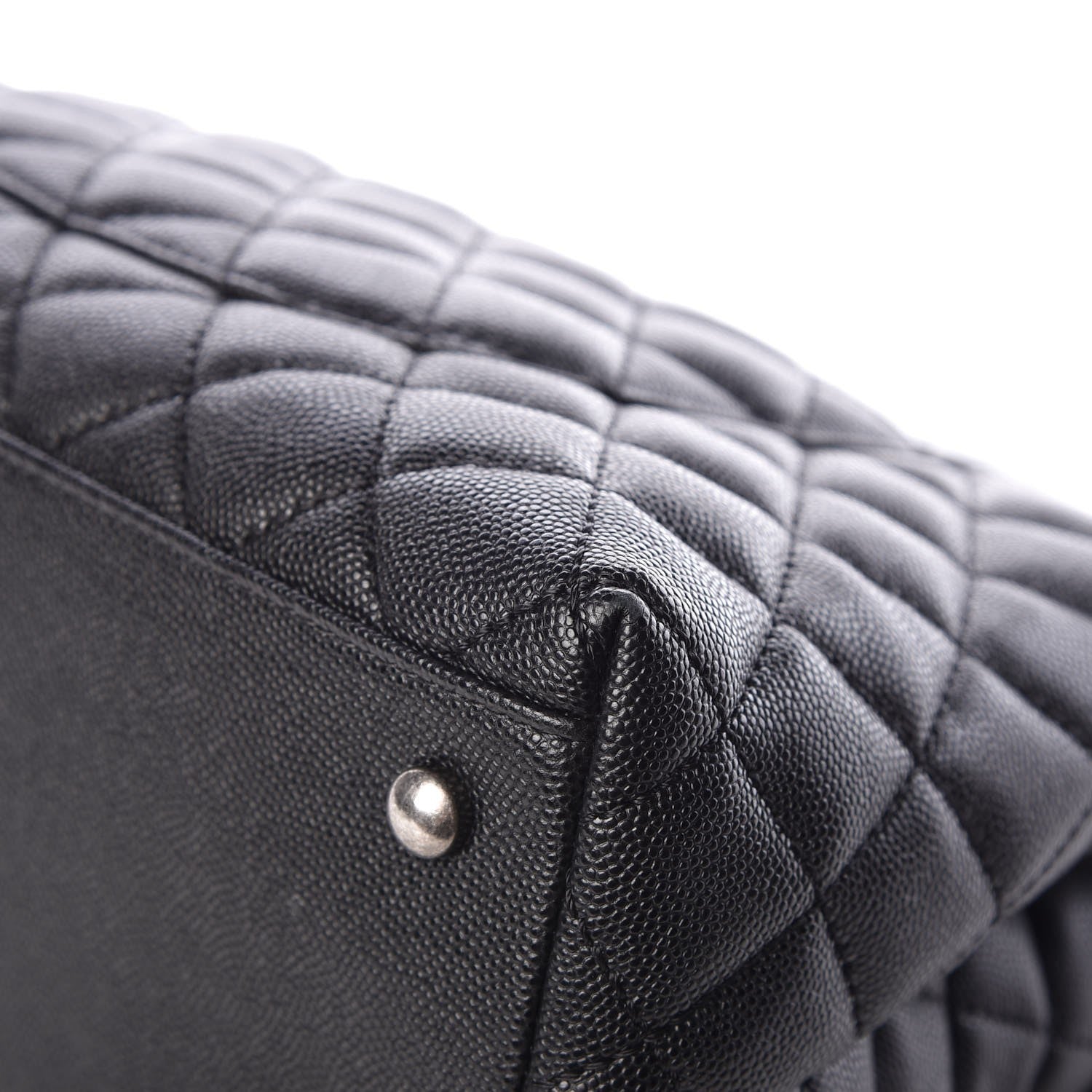 Chanel Caviar Quilted Small Coco Handle Flap Black 10 of 12