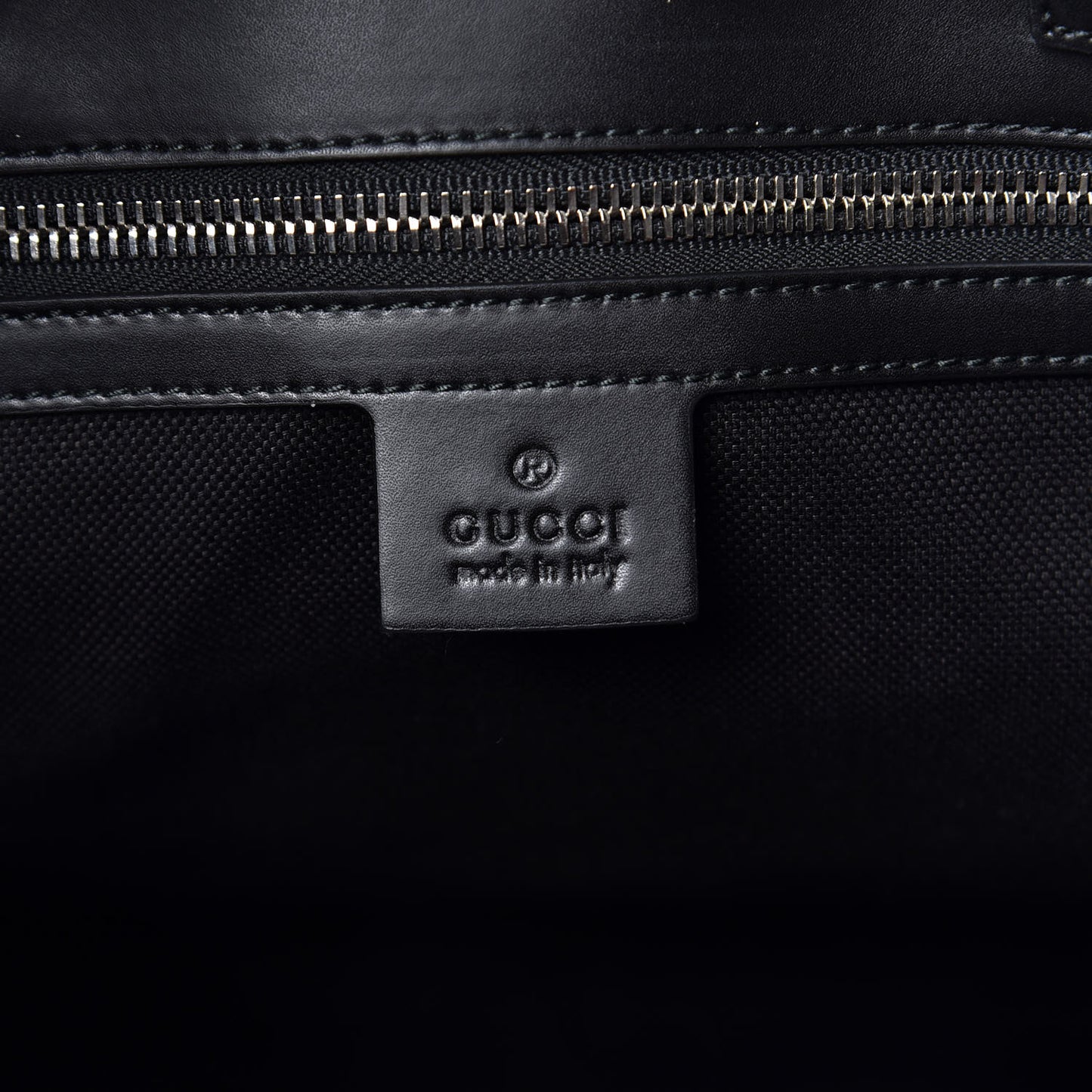Soft GG Supreme Monogram Appia Calfskin Web Vertical Tote Black