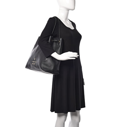 Gucci Calfskin Large Gifford Braided Handle Tote Black 2 of 10