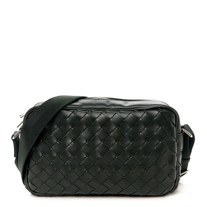 Bottega Veneta Calfskin Intrecciato Small Camera Bag Dark Green 1 of 11