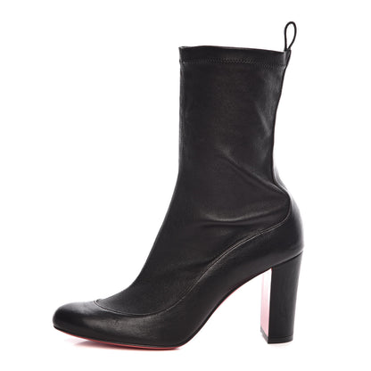 Christian Louboutin Veau Velours Stretch Gena 85 Bootie 35 Black 1 of 8