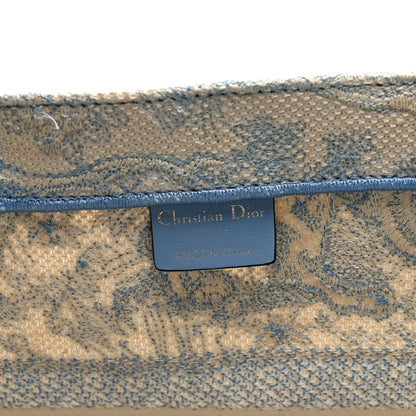 Christian Dior Canvas Embroidered Medium Dioriviera Toile De Jouy Book Tote Light Blue 6 of 9