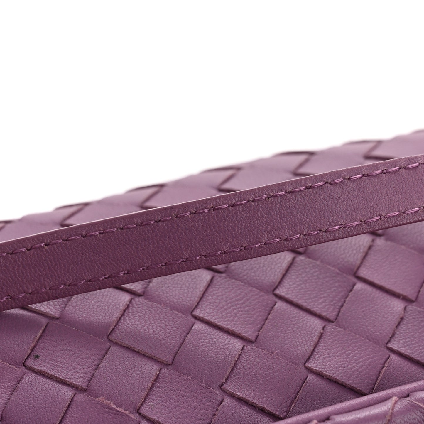 Nappa Intrecciato Flap Crossbody Purple