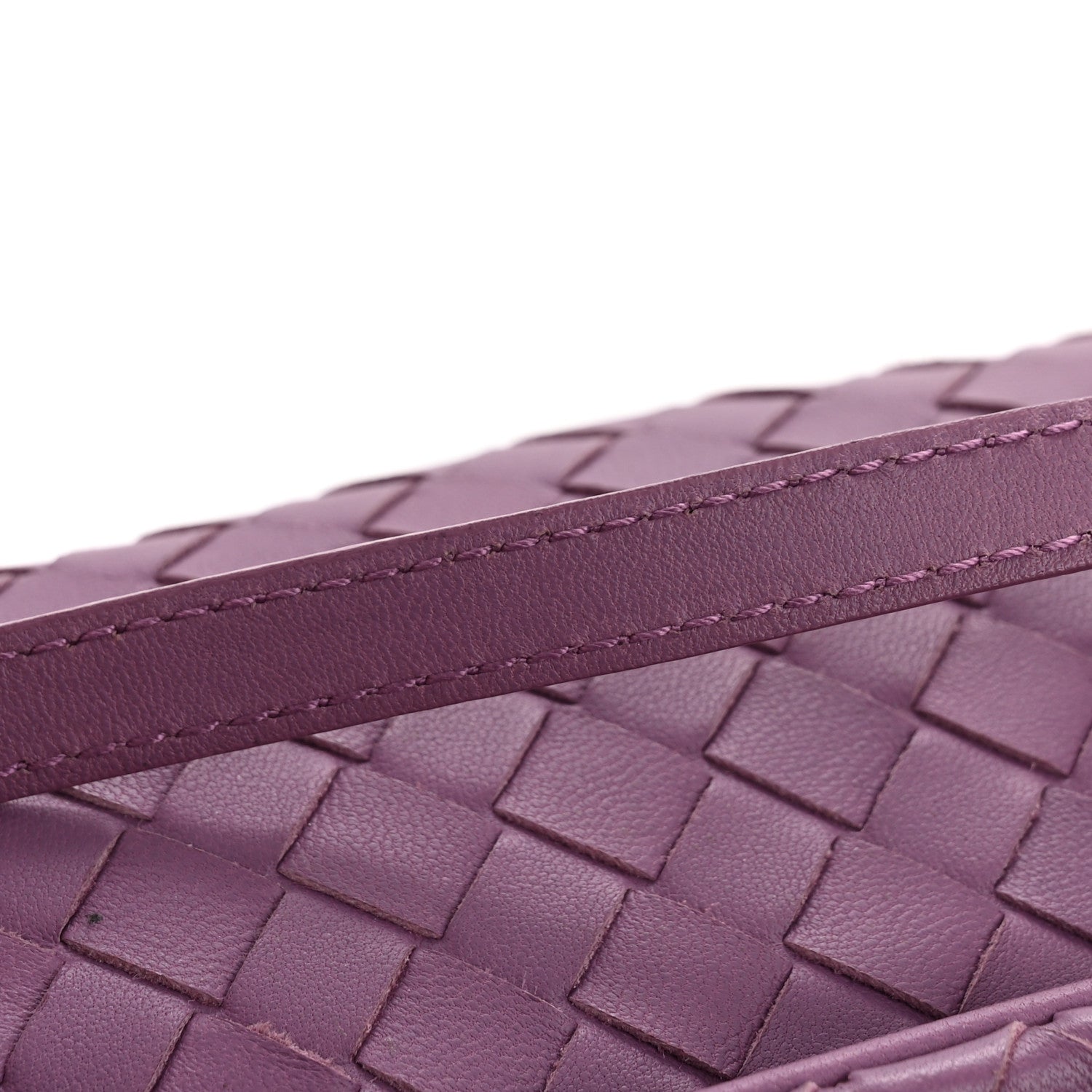 Bottega Veneta Nappa Intrecciato Flap Crossbody Purple 12 of 14