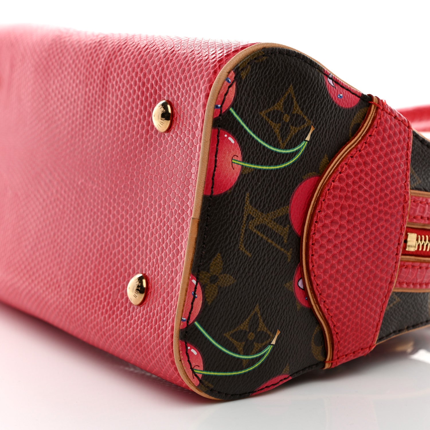 Louis Vuitton Lizard Monogram Cerises Neo Deauville 10 of 10