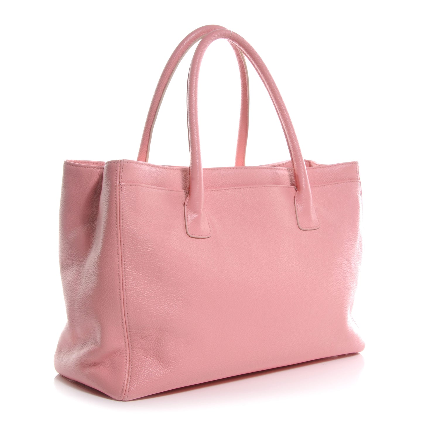 Calfskin Cerf Shopper Tote Pink