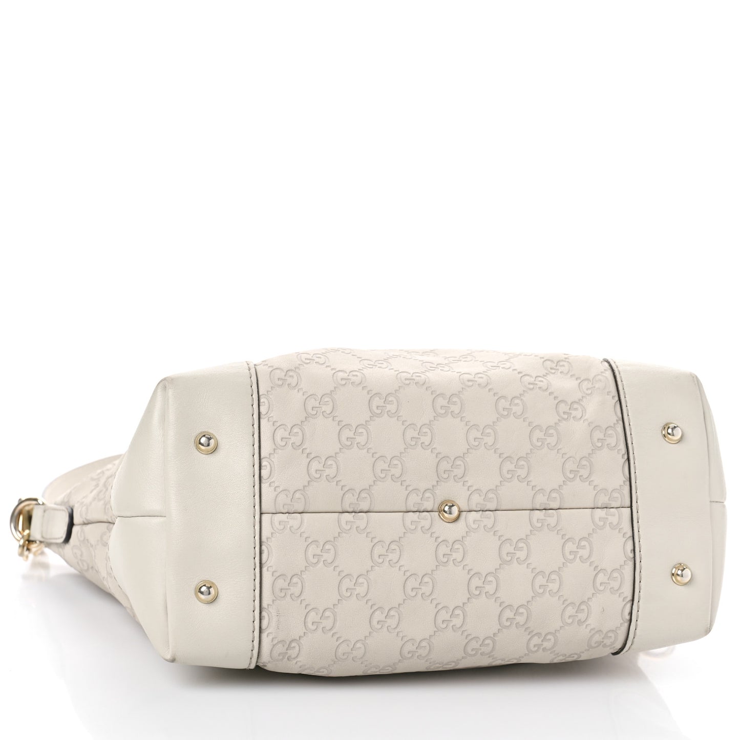 Guccissima Heart Bit Charm Top Handle Tote Off Off White
