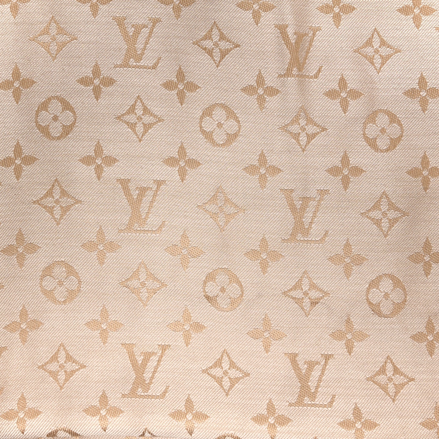 Silk Wool Monogram Denim Shawl Beige Rose